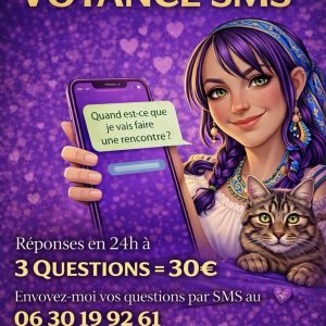 Voyance Express par Sms : Réponses en 24H à 3 questions 
Envoyez vos questions + prénom + date de naissance par Sms