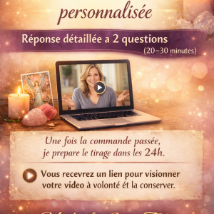 Consultation vidéo personnalisée Réponse détaillée à 2 questions (20–30 minutes)