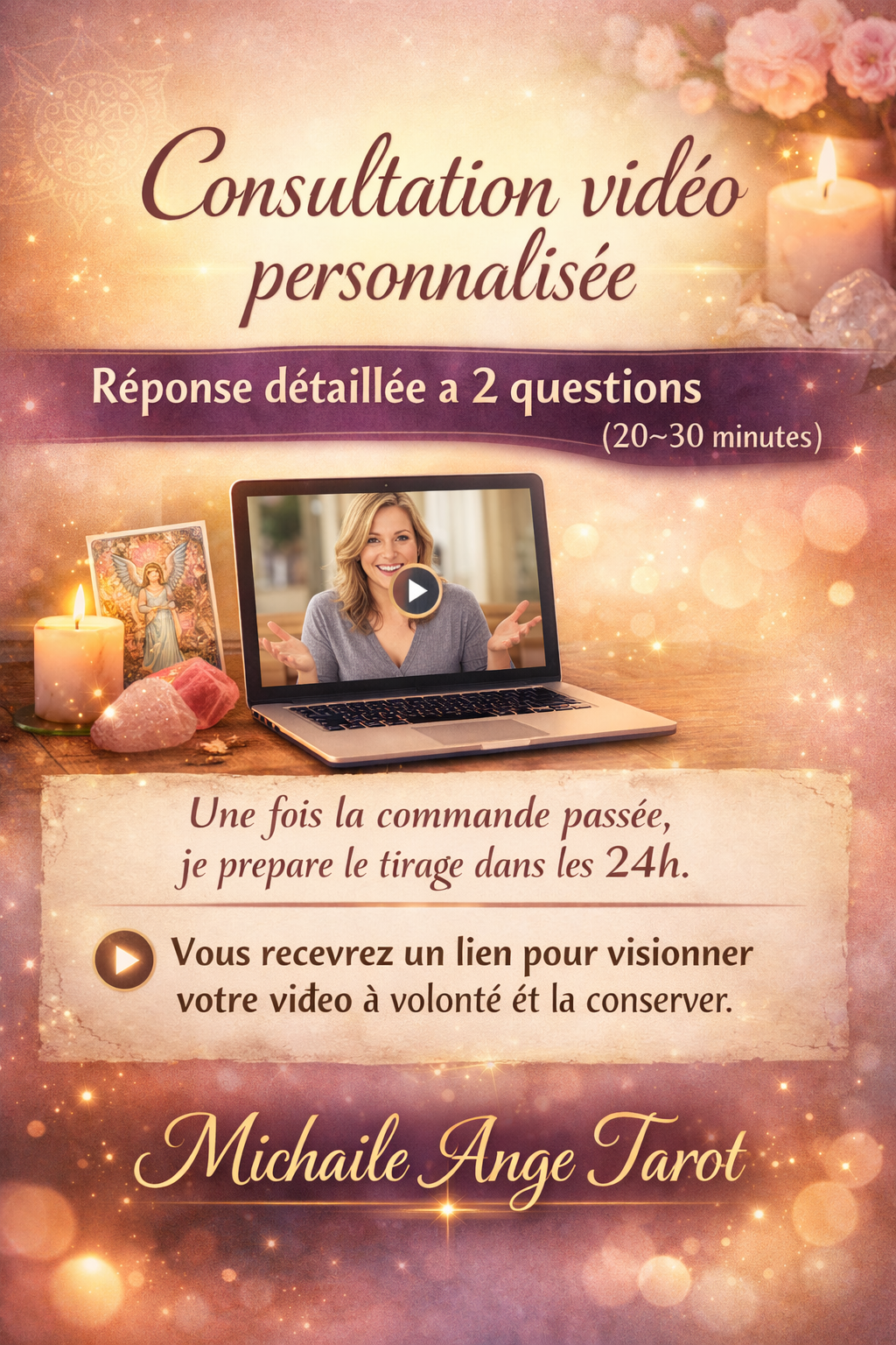 Consultation vidéo personnalisée Réponse détaillée à 2 questions (20–30 minutes)